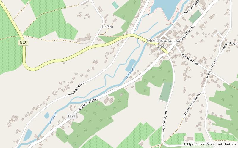 Monthou-sur-Cher location map