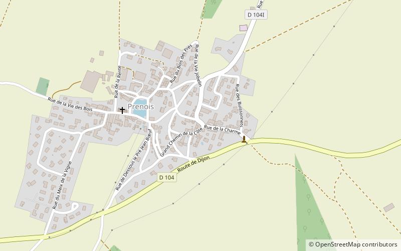 Prenois location map