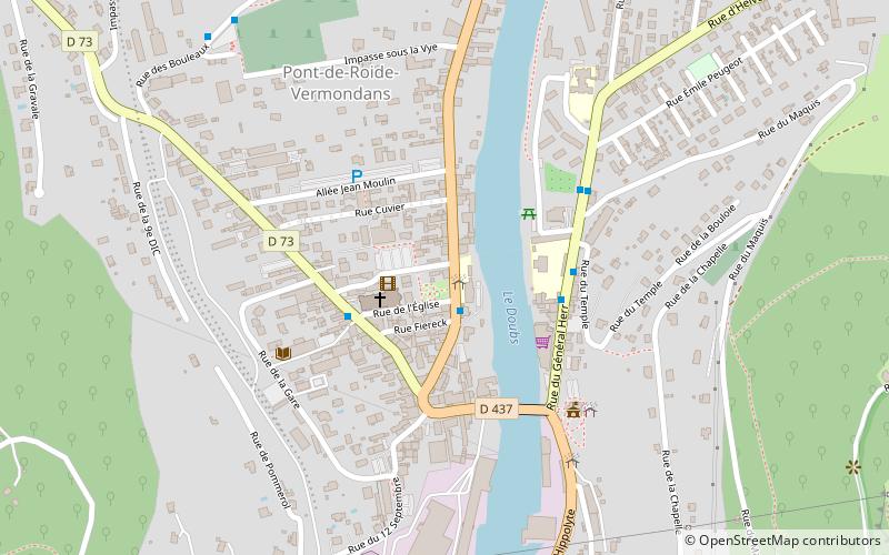 Pont-de-Roide-Vermondans location map