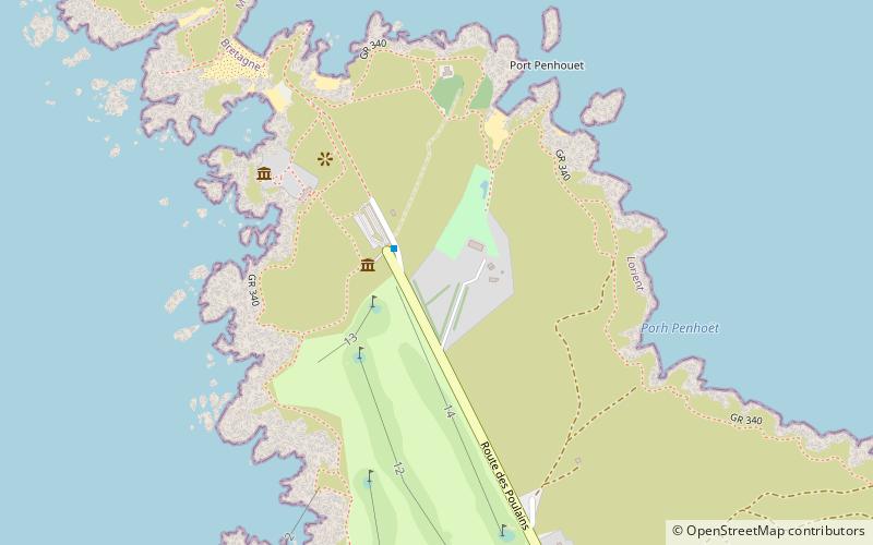 Pointe des poulains location map