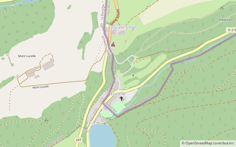 Lucelle Abbey location map