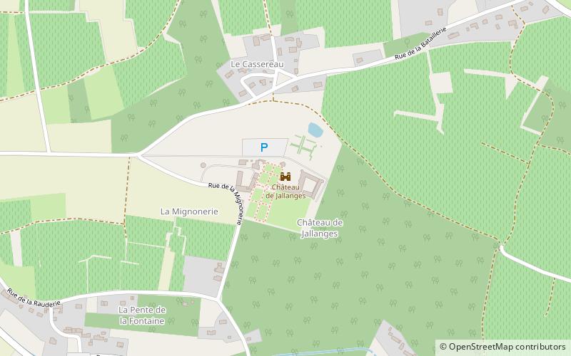 Castillo de Jallanges y parque location map