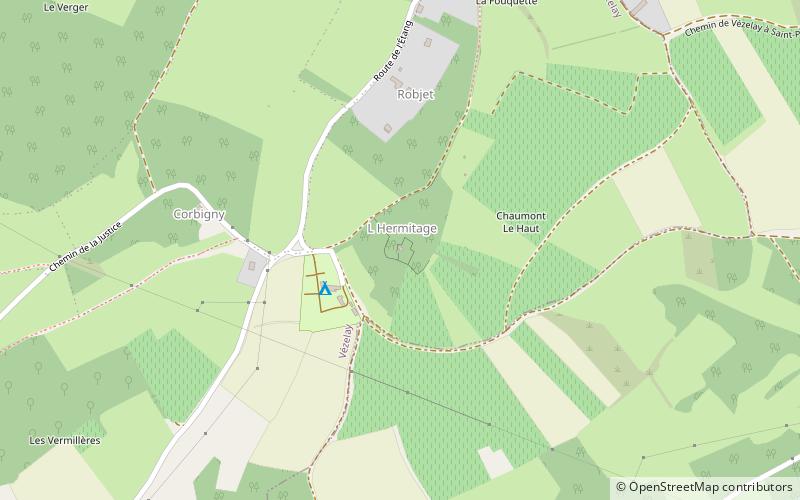 lermitage vezelay location map