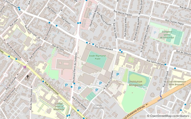 Stade Raymond-Kopa location map