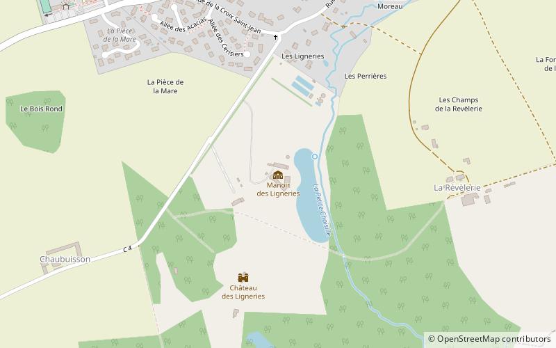 Manoir des Ligneries location map