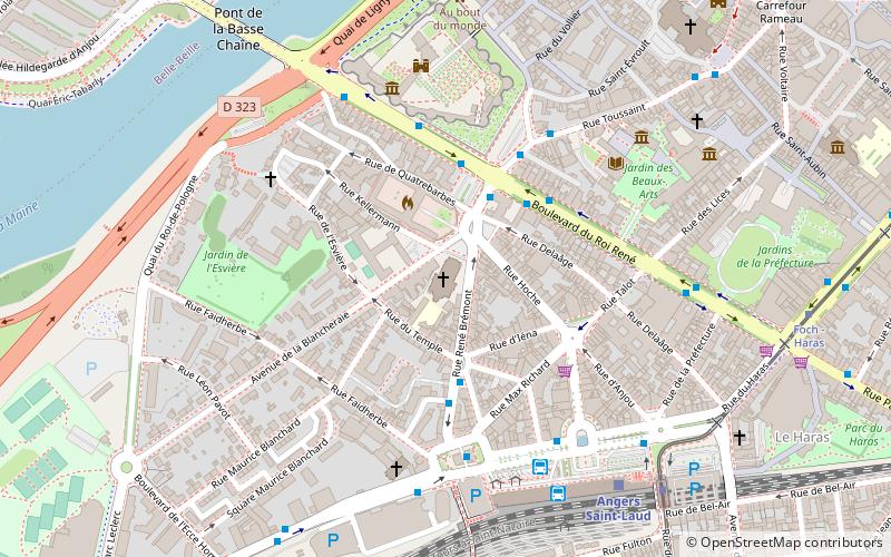eglise saint laud angers location map