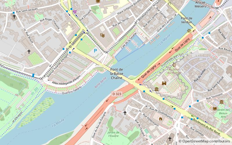 Angers Bridge location map