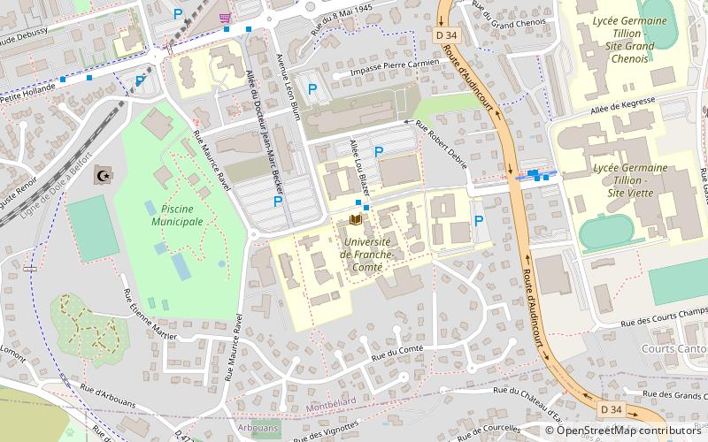 Bibliothèque universitaire location map