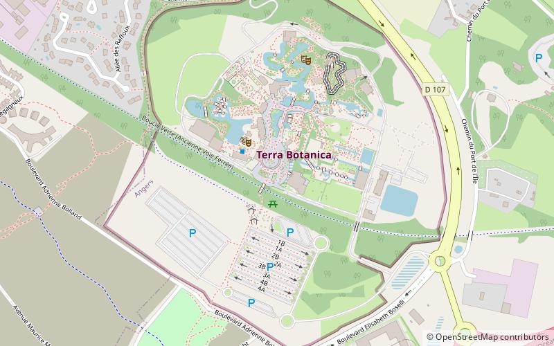 Terra Botanica location map