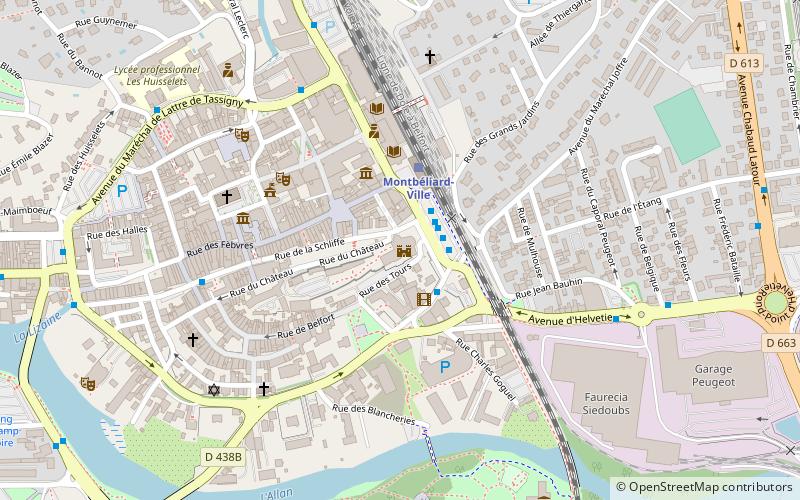 Château de Montbéliard location map