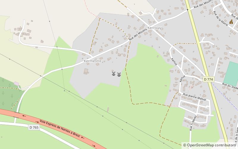 moulin a vent marzan location map