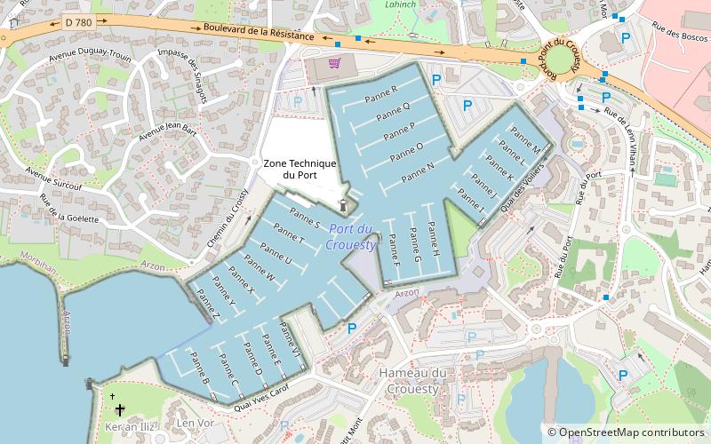 Port du Crouesty location map