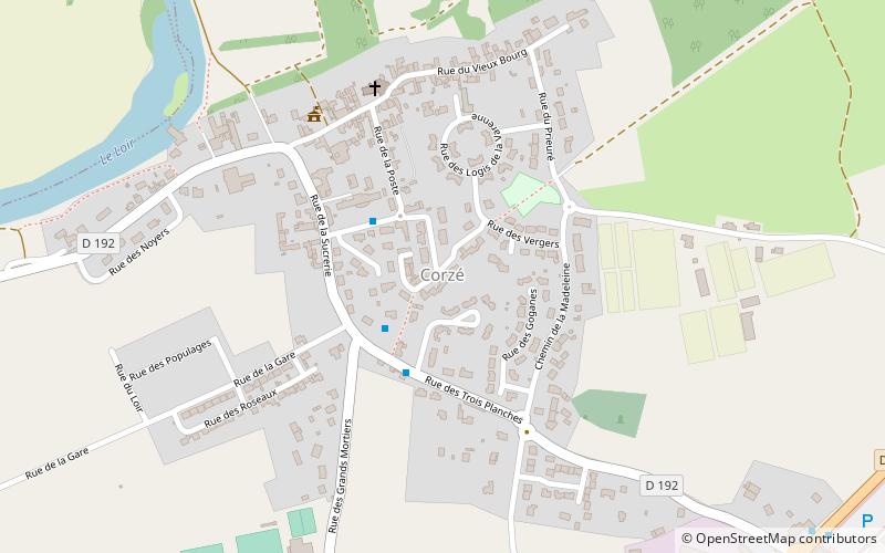 Corzé location map