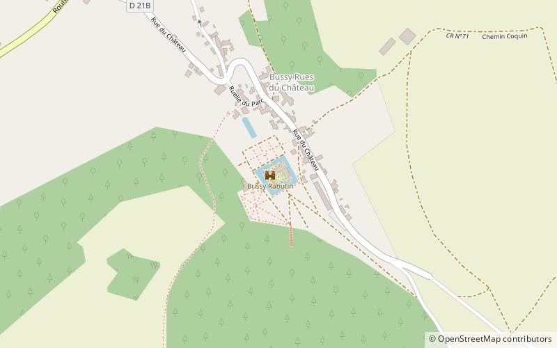 Schloss Bussy-Rabutin location map