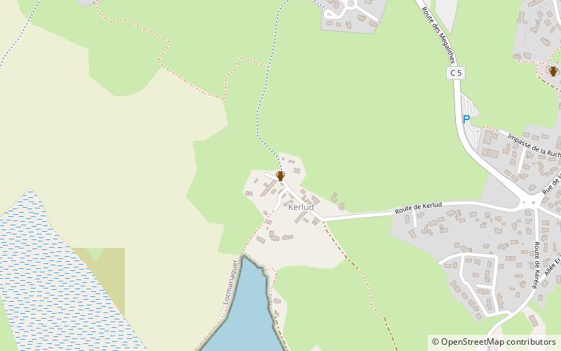 Dolmen location map