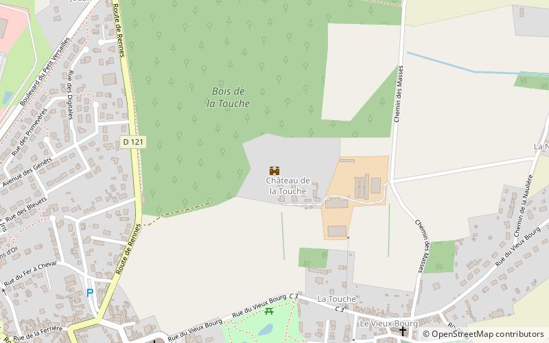 Château de la Touche location map