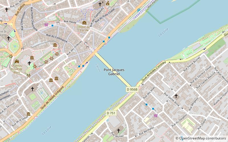 pont jacques gabriel blois location map