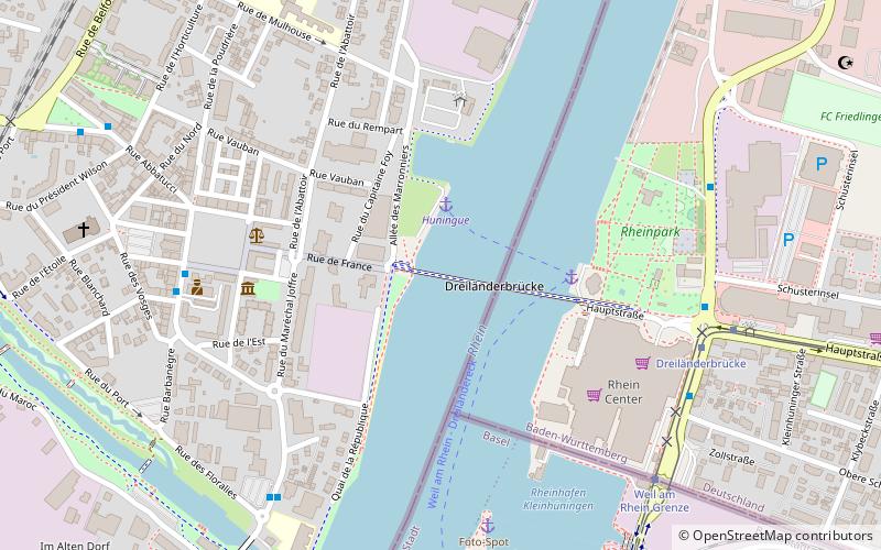 Dreiländerbrücke location map