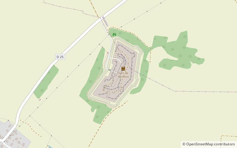 Fort de Vézelois location map