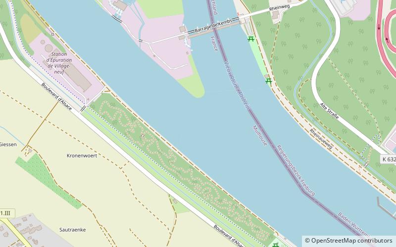 Grand Canal d'Alsace location map