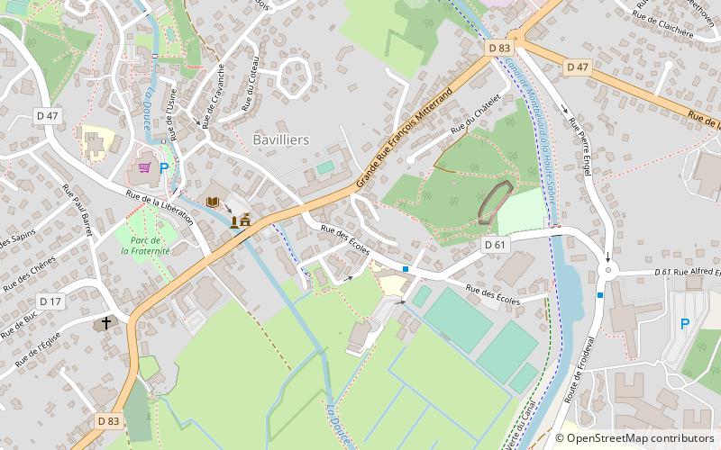 Bavilliers location map