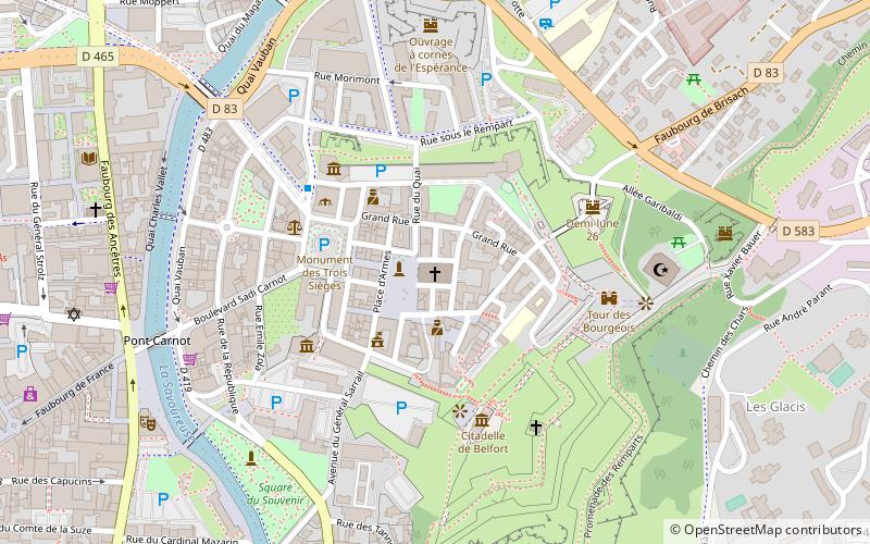 Kathedrale von Belfort location map