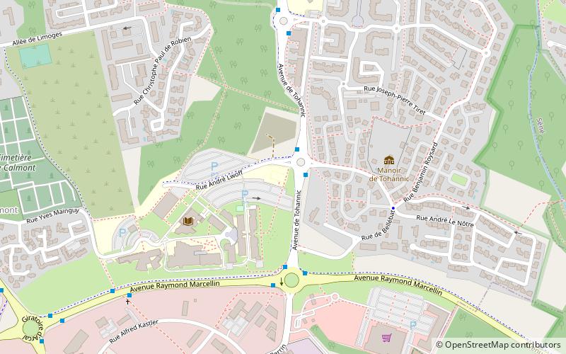 Universidad de Bretaña Sur location map