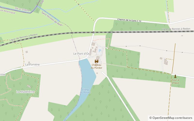 Château de Pordor location map