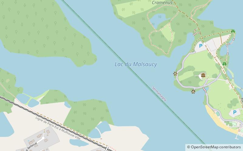Lac de Malsaucy location map