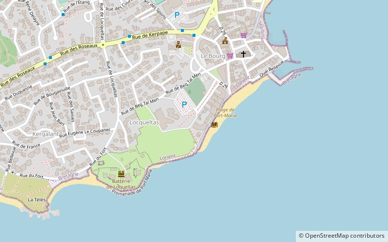 Casino de larmor plage location map