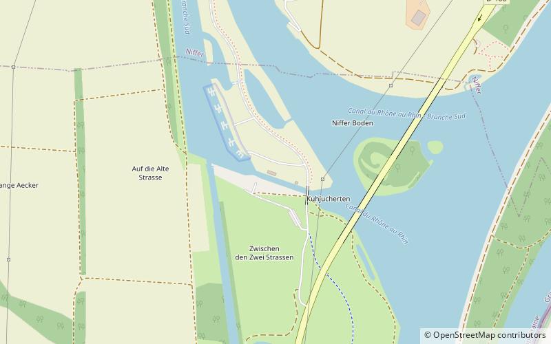 kembs niffer branch canal location map