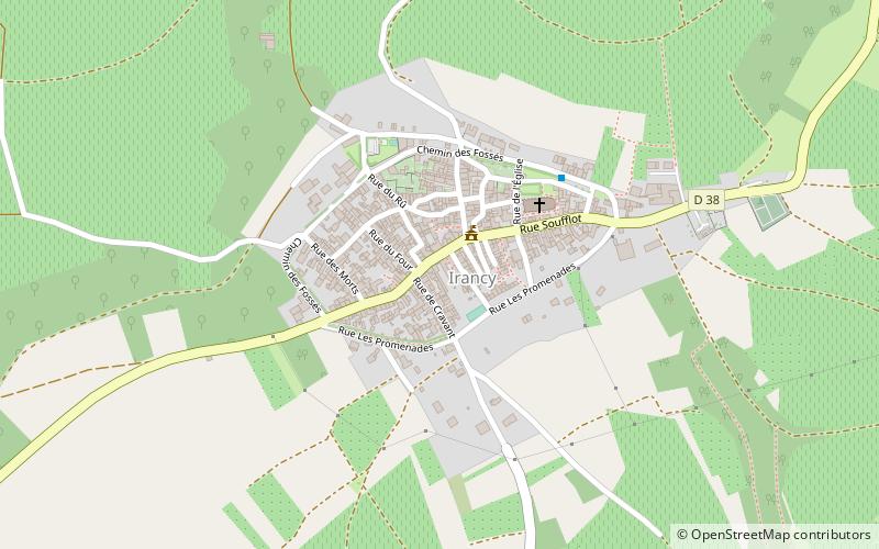 Irancy location map