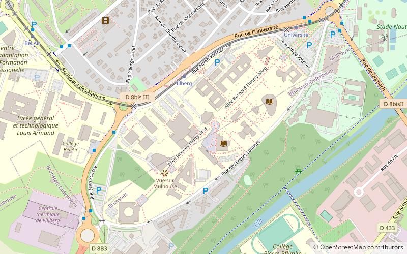 Université de Mulhouse location map