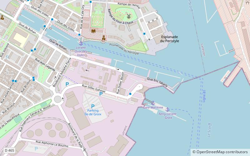 Centre Nautique de Lorient location map