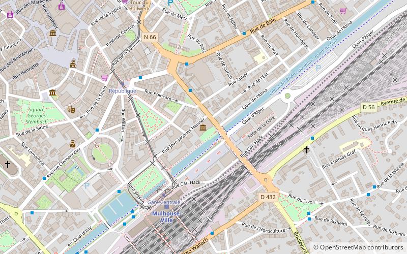 musee de limpression sur etoffes mulhouse location map