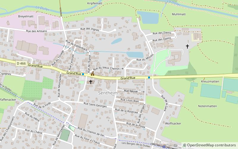 Sentheim location map