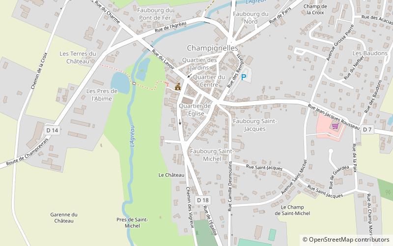 Champignelles location map