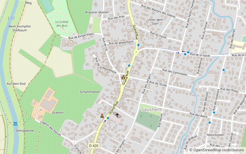 Sausheim location map