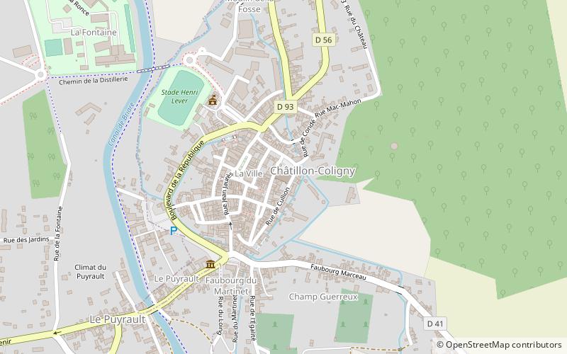 Église Saint-Pierre de Châtillon-Coligny location map