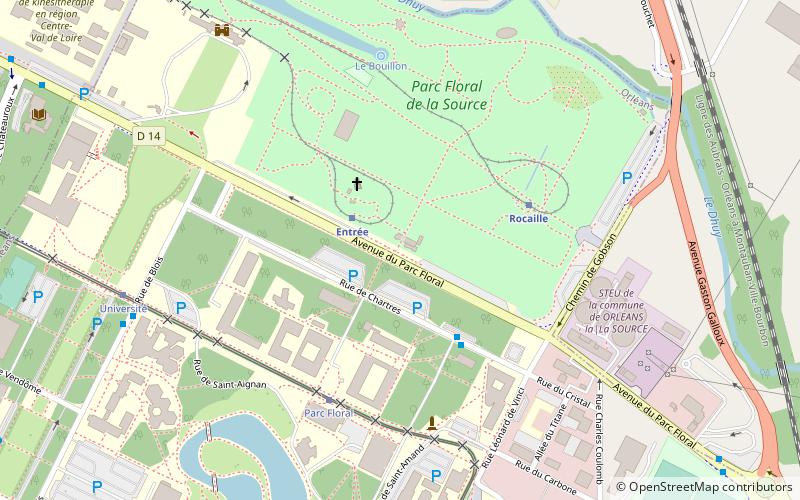 Parc Floral de la Source location map