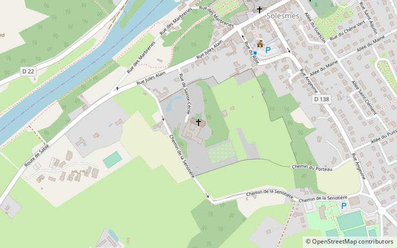 st cecilias abbey solesmes location map