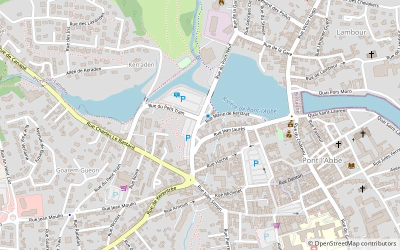 bigouden pont labbe location map