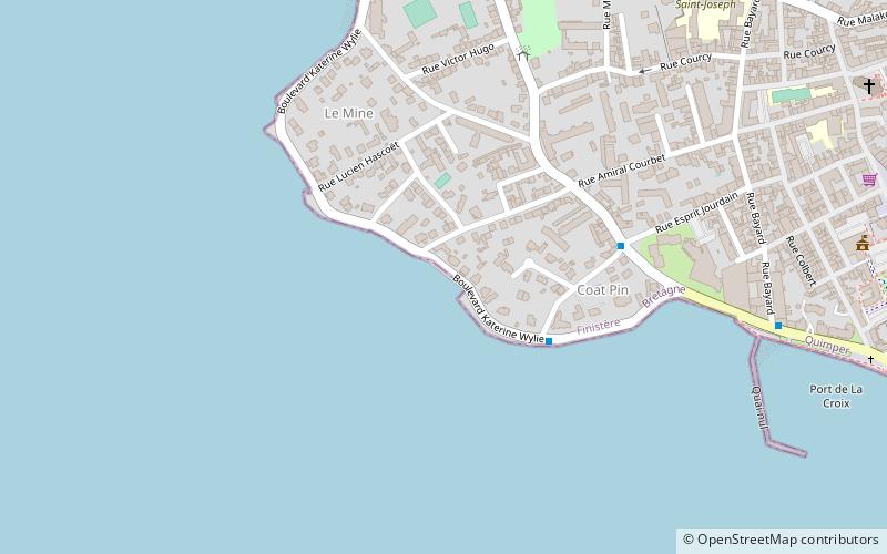 plage des dames concarneau location map