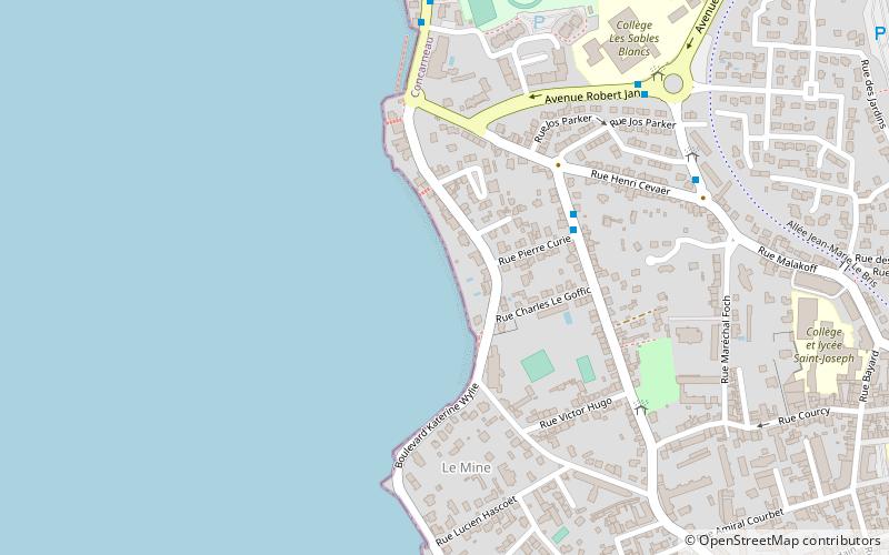 plage de cornouaille concarneau location map
