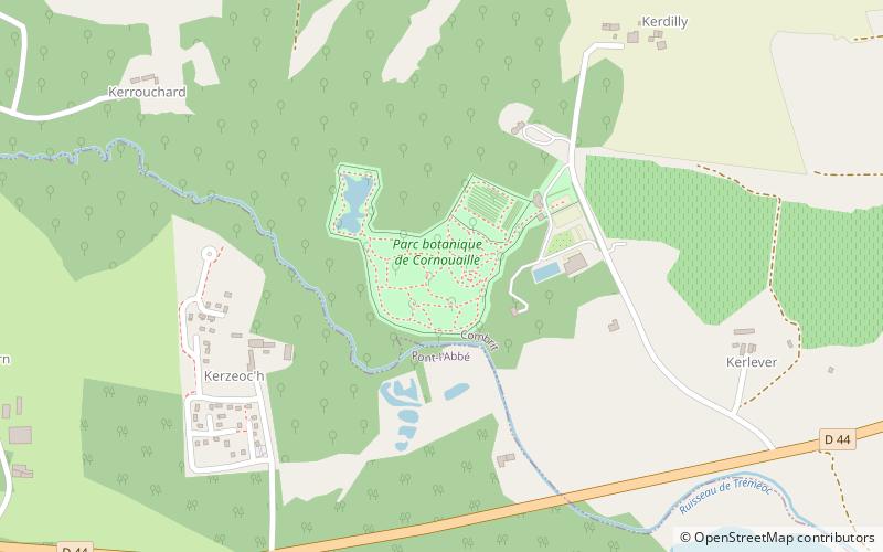 Parc botanique de Cornouaille location map