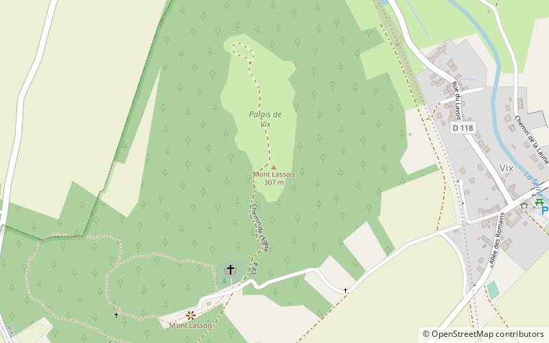 Tumba de Vix location map