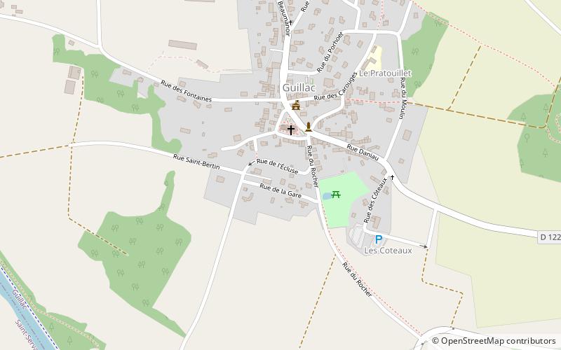 Guillac location map