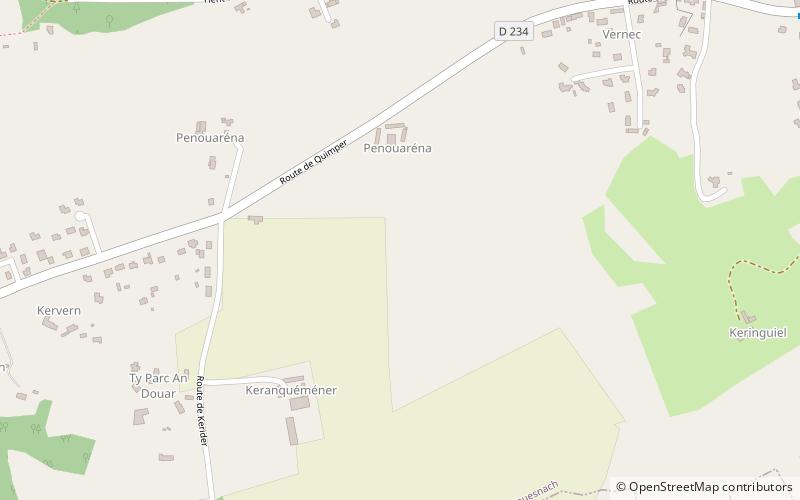 Gouesnach location map