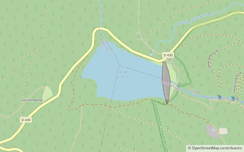 Lac de la Lauch location map