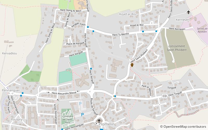 Plomelin location map